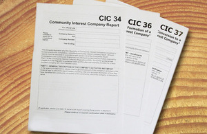 Community Interest Company CIC forms Company formation